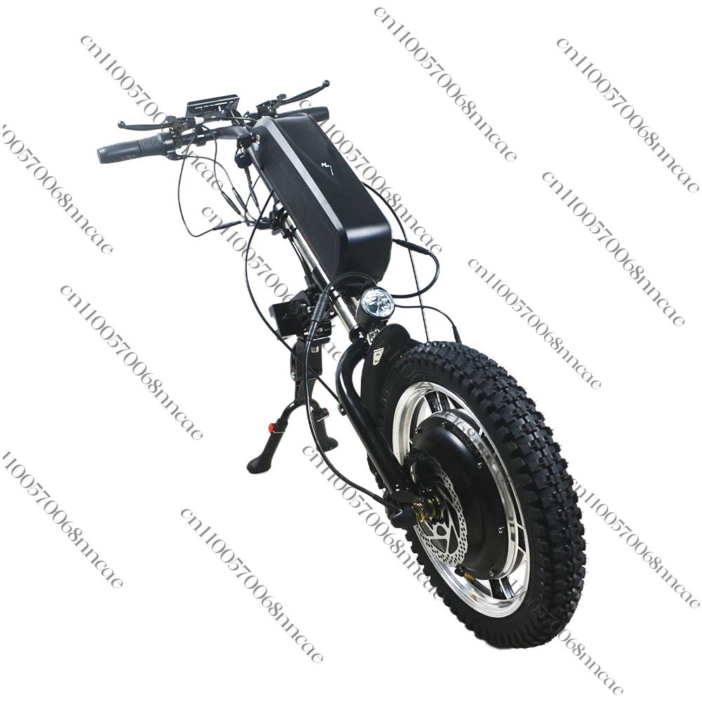 Portable Wheelchair Lifts Stair Motorized Wheelchair Foldable 16inch 48v 500w Wheelchair Kits for Disabled