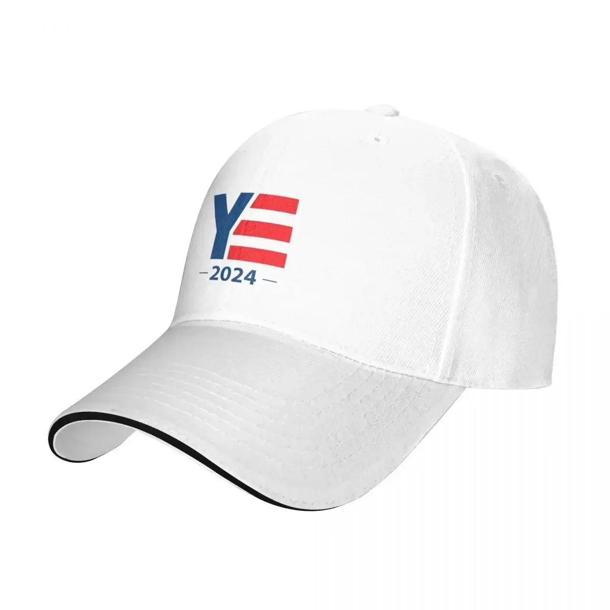 Ye For President 2024 Unisex Caps Outdoor Trucker Baseball Cap Snapback Breathable Hat Customizable Polychromatic Hats