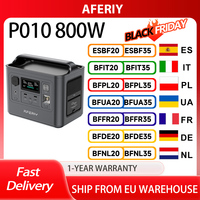 AFERIY P010 Portable Power Station, 3500+ Cycles LiFePO₄ Battery, 800W 512Wh Outdoor Generator, 8 Outputs, 1.5H Full Charge