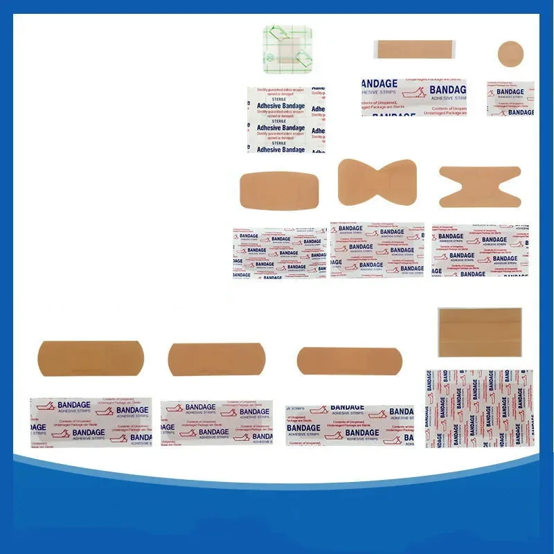 Imagem -02 - Bandagem Impermeável Respirável Band Aid Curativo de Primeiros Socorros Fita Médica Gesso Ferida Kits de Emergência 100 Pcs Lot