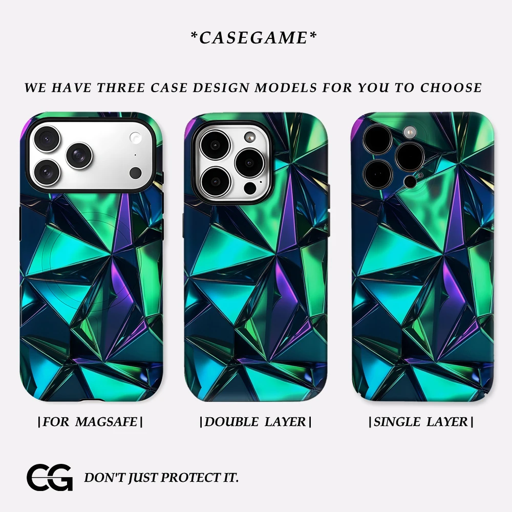 Schillernde Kristallscheinen IPhone 17 Muss für magnetische Handyhülle für IPhone 17 16 15 Pro Max Plus Einzelne doppelschichtige robuste Hülle