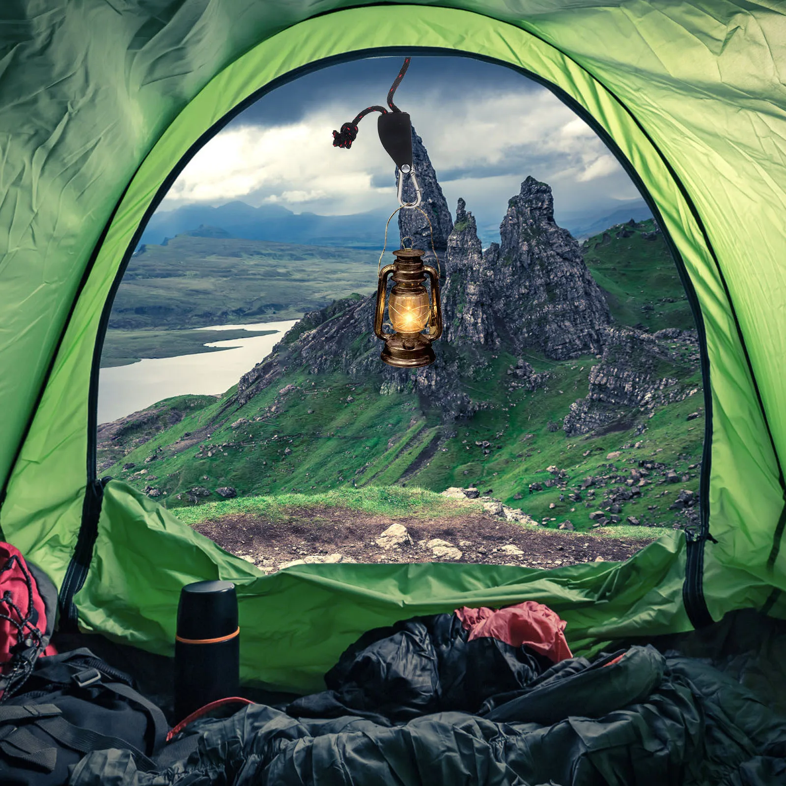 2 قطعة قابل للتعديل الثقيلة تنمو ضوء اسئلة حبل الشماعات قوي قفل كليب للنباتات الداخلية المشجعين تركيبات التهوية #5