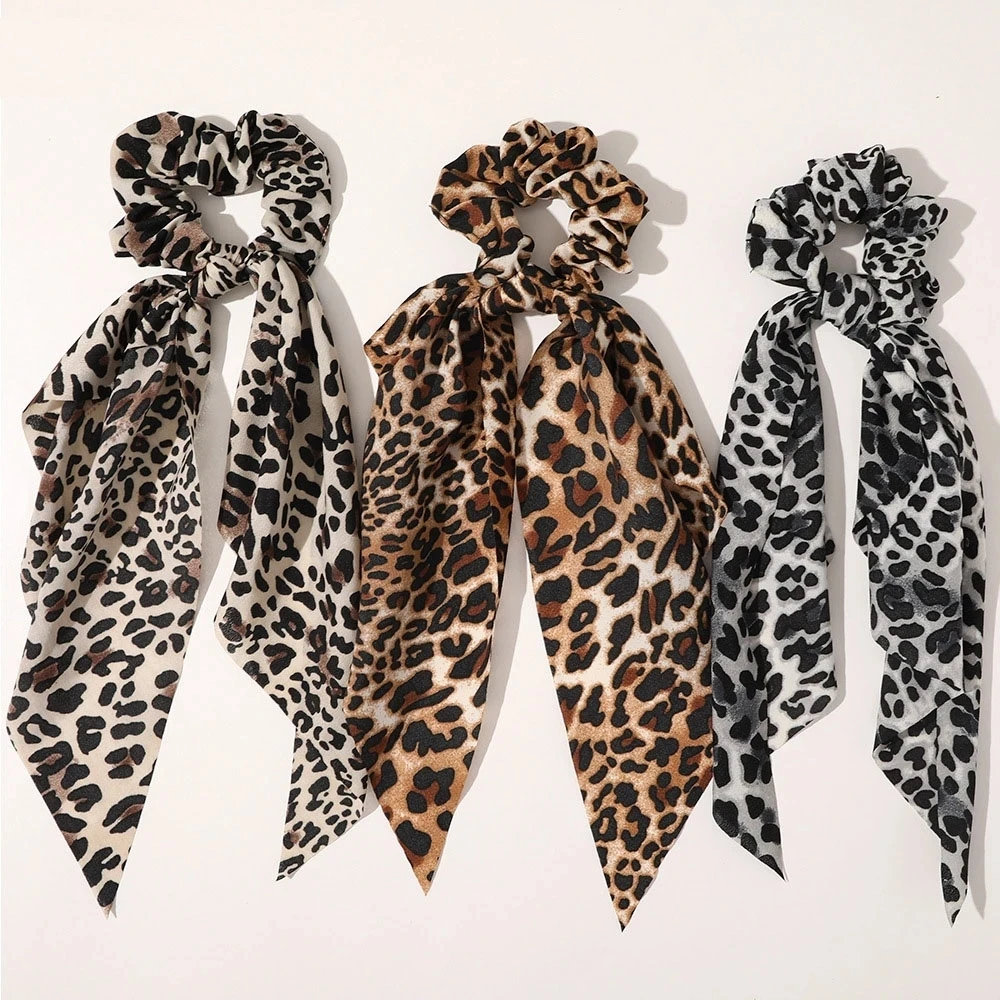 Fashion Koreaanse Effen Kleur Scrunchies Lange Haar Touw Haar Banden Voor Vrouwen Paardenstaart Sjaal Zoete Elastische Haarband Haar Accessoires