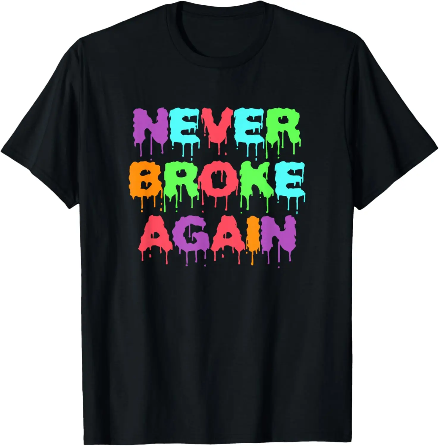 

Never Broke Again Hustle Grind Motivational T-Shirt Premium Quality Heavyweight Shirts Men's Streetwear Harajuku Y2K Tops