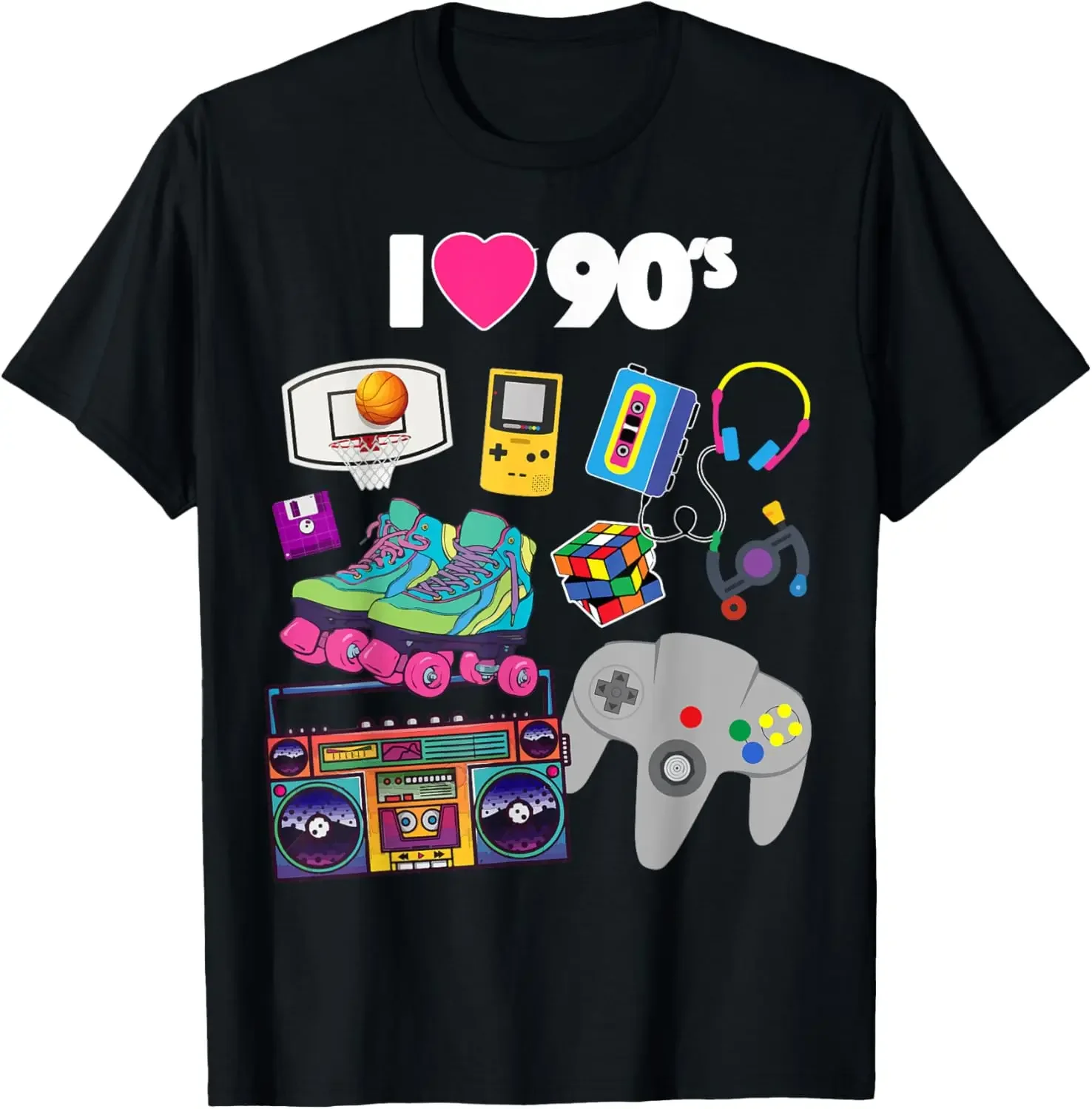 أنا أحب القمصان النسائية القمصان المطبوعة المرحة أزياء عارضة قمم الشارع الشهير الصيف قمم قصيرة الأكمام