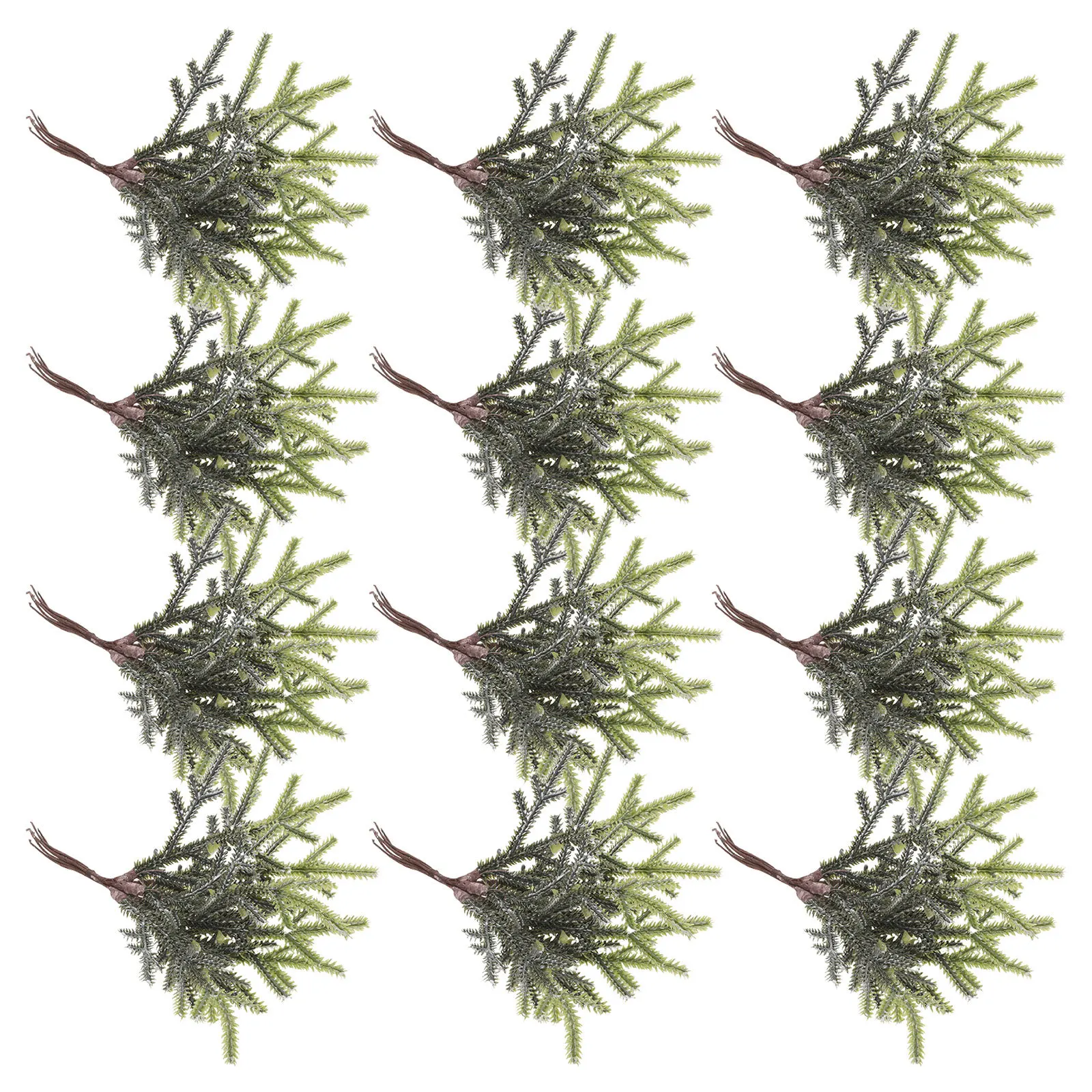 

60pcs Artificial Pine Branches Greenery Decor Realistic Faux Evergreen Stems For Christmas Tree Filler Diy Cedar Picks Holiday