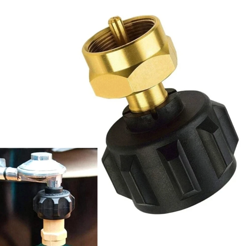 

1pc Propane Refill Adapter Easily Fill 1lb from 20lb LP Gas Cylinder Tank with Solid Brass Coupler
