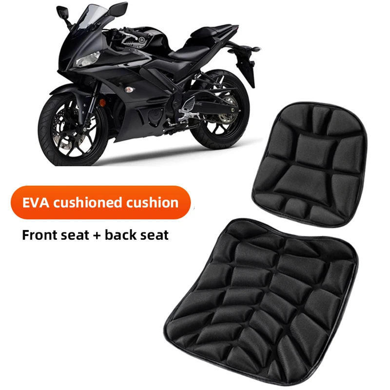 2 Pack Motorcycle Seat Pad 3D Comfort Gel Cushion Seat Breathable Universal Shock Absorbing Seat Cover for Advanced Mountain