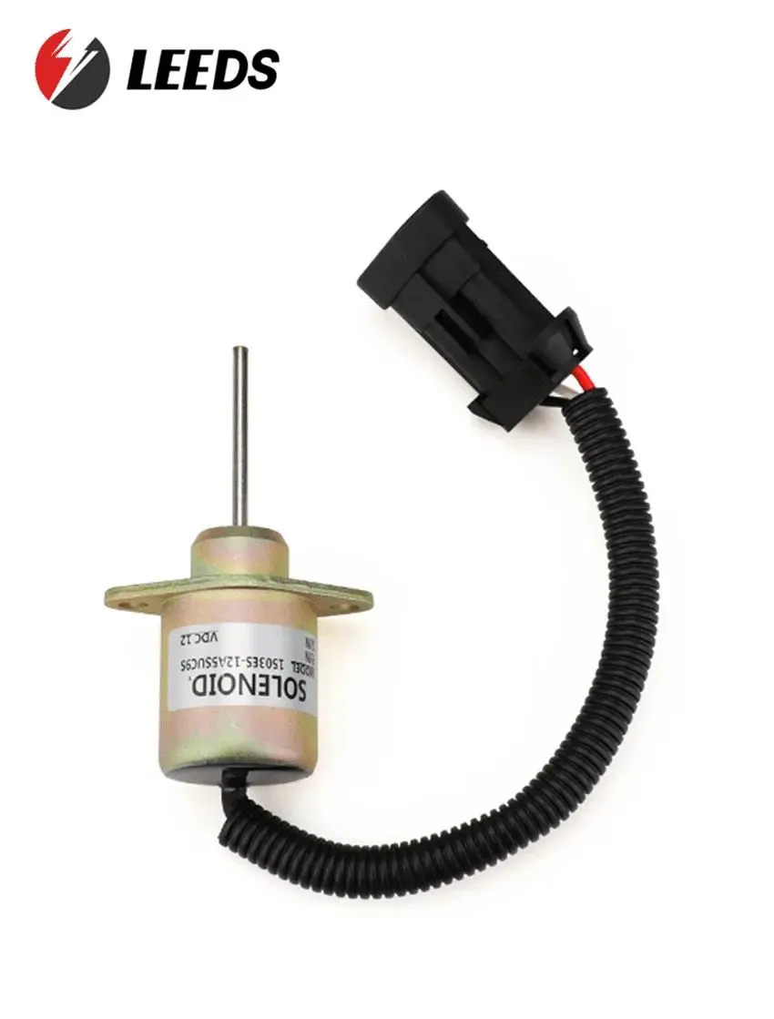 KUBOTA 1503ES-12A5SUC9S CC28 Fuel Shut Off Solenoid, Compatible with SA4668-S, SA5019, and SA-4289T, 12V