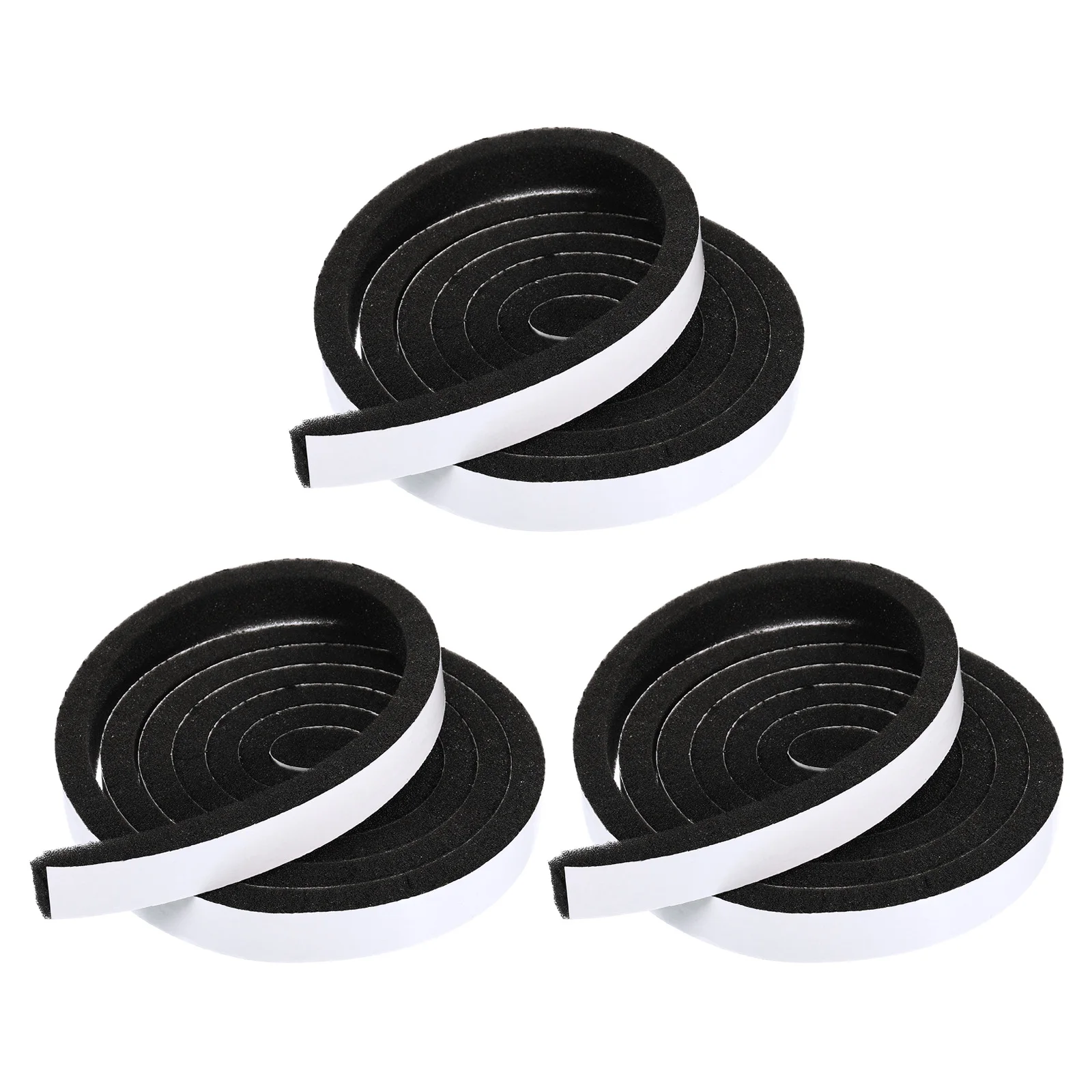 3/4Pcs 2M Foam Seal Strip Tape Adhesive Anti Collision Soundproof Weather Stripping for Doors Windows Furniture Protection