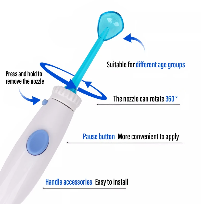 1 set Dental Water Flosser Handle Replacement Oral Irrigator Tube Hose Assembly Kit for WP-100 Dental Tools