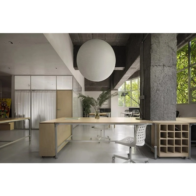 Aluminum ocean panel desk, cafe reading area designer desk