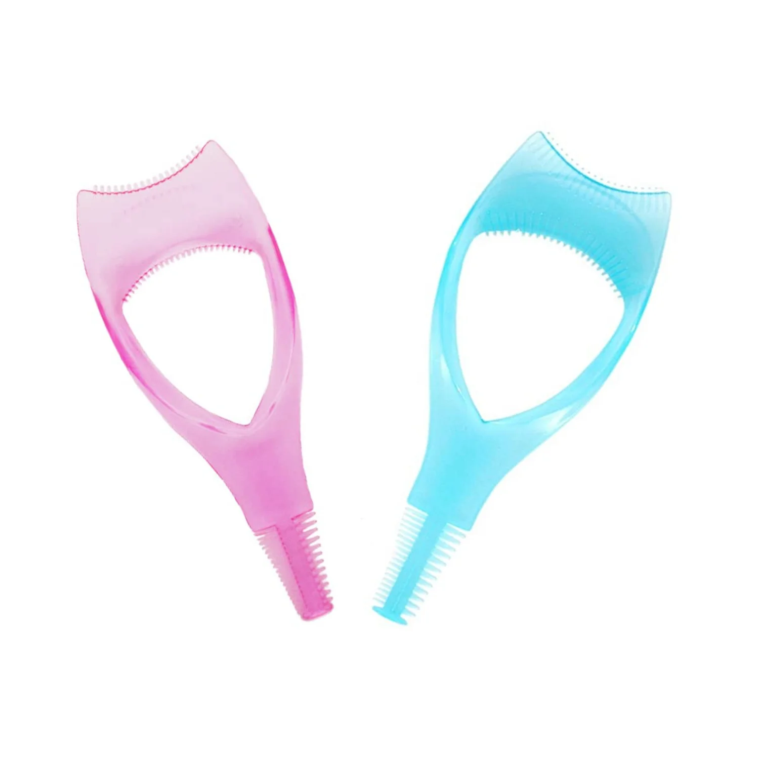 이 2Pcs 마스카라 쉴드 메이크업 도구로 속눈썹을 강화하세요 - 위쪽 및 아래쪽 속눈썹 보호기 및 강화제. 완벽함을 달성하다