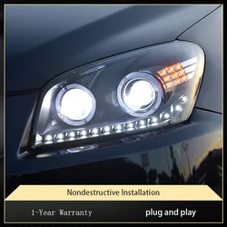 Headlights For Toyota RAV4 Head Light 2009-2012 RAV 4 Angel Eyes Design LED DRL Projector Lens DRL Front Lamp Accessories