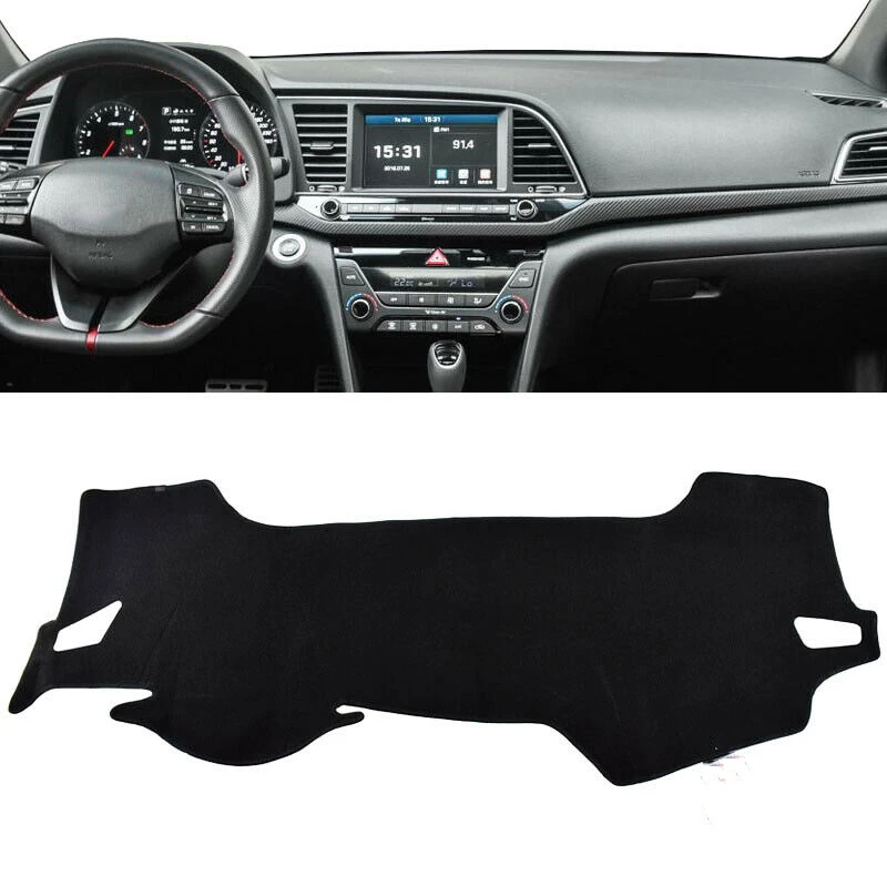 Front Dashboard Cover Carpet Car Dash Board Heat Proof Mat Shield Pad Shade Strip For Hyundai Elantra Avante AD 2017-2018