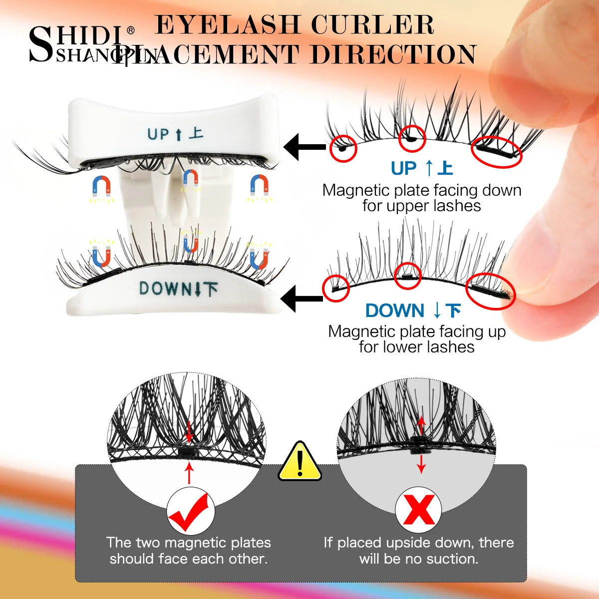 3Pairs 3D Magnetic Lashes Kit  Natural Long Fluffy Magnet Band Mink Mix Style False Eyelash Extension Free Glue Makeup Tool