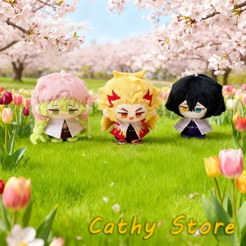 

Милая плюшевая кукла аниме периферийные устройства канродзи мицури игуро Обанаи Rengoku Kyoujurou Q версия кавайные украшения 12 см кулон подарки