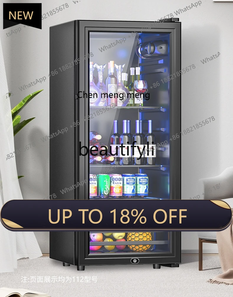 

Z189 Household tea preservation, red wine beverage refrigerator, transparent door, small refrigerator, hotel small refrigerator