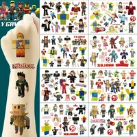 Roblox Cartoon Game Tattoo Sticker Children Birthday Party Decorate Waterproof Stickers Kids Birthday Gifts Toys