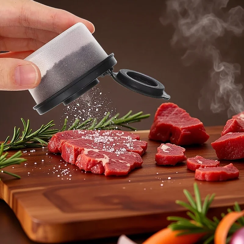 1/4 stücke Mini 50 ml Küche Gewürz Glas Staubdicht Insekten-proof Salz Pfeffer Zucker Kakao Pulver Streuen Gewürz werkzeuge