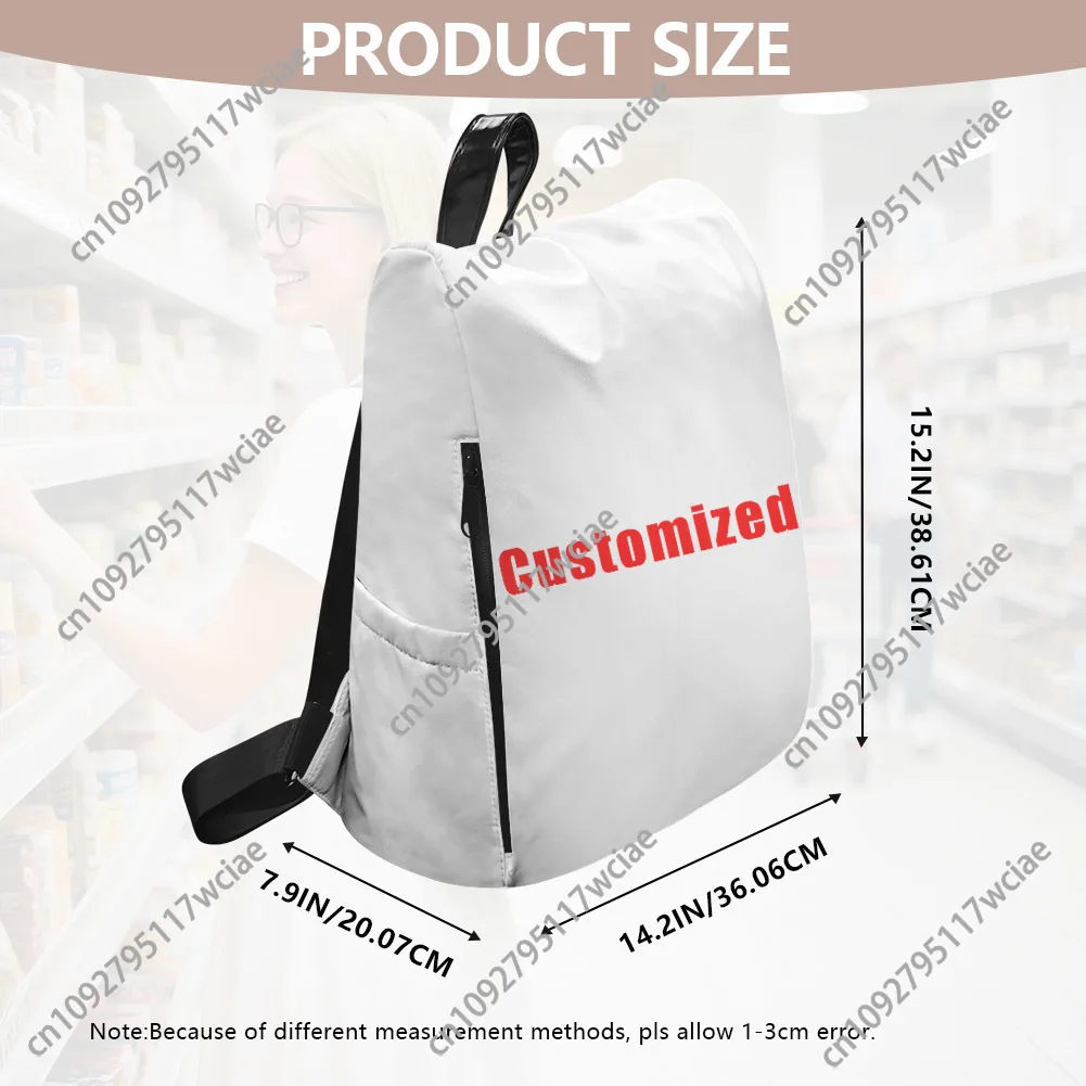 Cool gele eend printpatroon aangepaste rugzak reizen anti-diefstal rugzak nylon waterdichte dagrugzak mode college cadeau boekentas