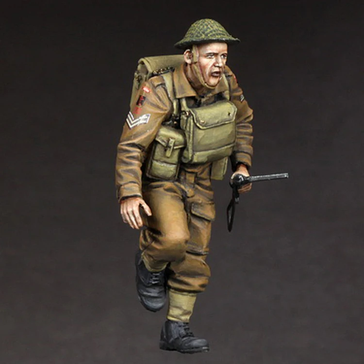 1/35 Resin Model figure GK Soldier, British corporal for Universal Carrier, Military theme, Unassembled and unpainted kit