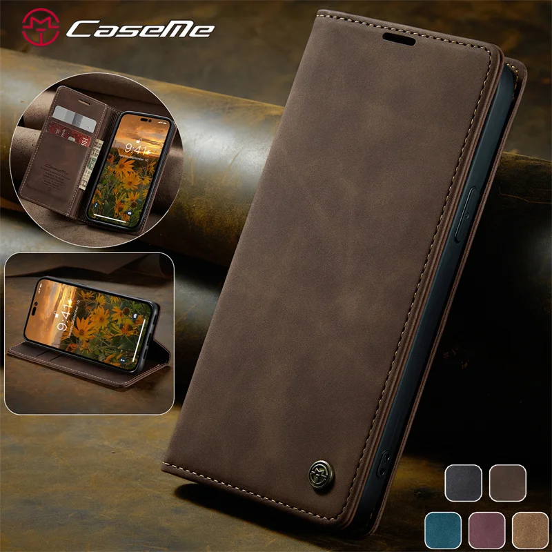 

Lanyard Leather Wallet Phone Case for iPhone 15 14 Pro Max 13 12 Mini 11 X XR XS 8 7 Plus SE 2022 Magnetic Holder Card Cover Bag