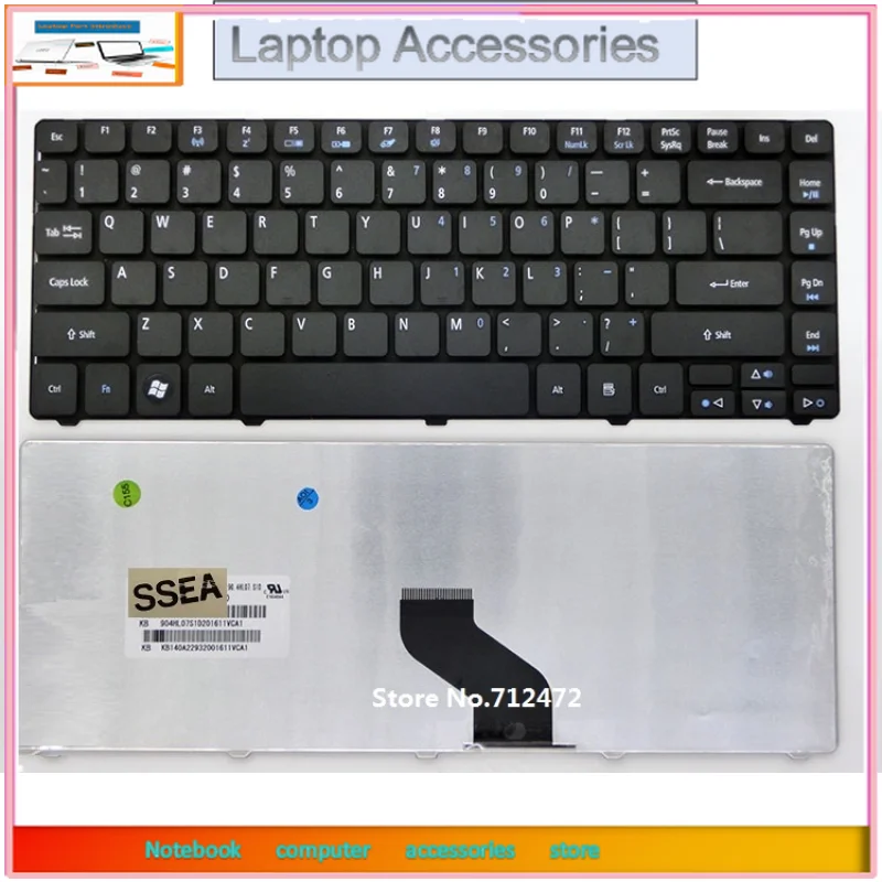 F nuevo teclado Inglés de EE. UU. para Acer Aspire 4743 4745 4750 4752 4250 4251 4252 4253 4333 4339 4552 4553 4625 4733 4738 4739 4741
