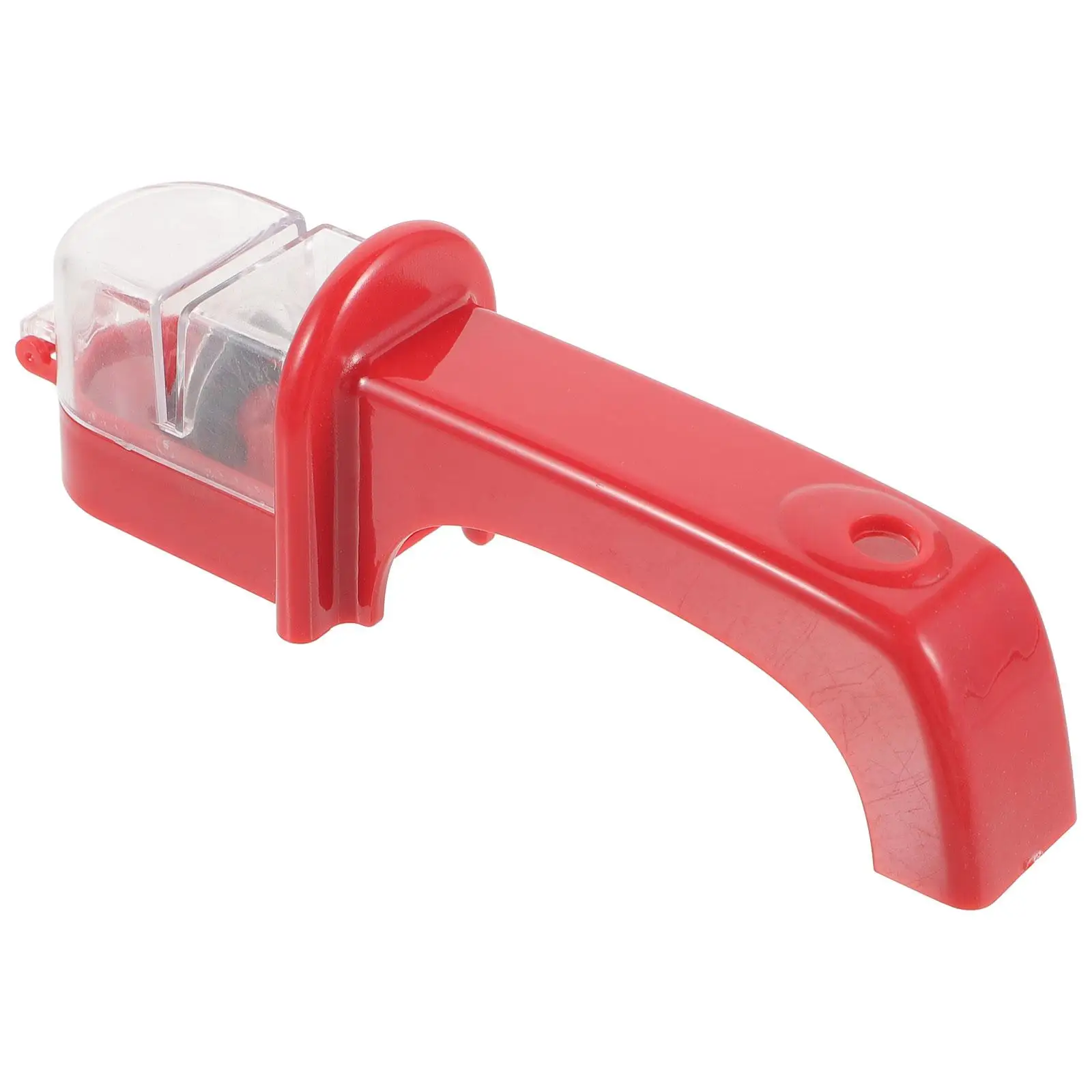 

1pcs Red ABS Knife Sharpener Tool for Outdoor Portable Garden Axe Kitchen Accessories Scissor Sharpening Convenient
