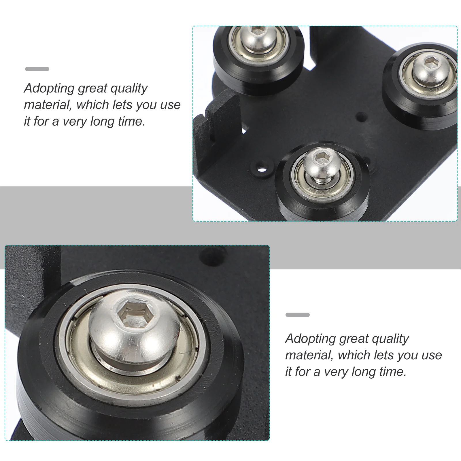 

Extruder Support Plate Metal 3D Printer Backplate Adjustable Hexagonal Column Durable Printing Parts Accessory