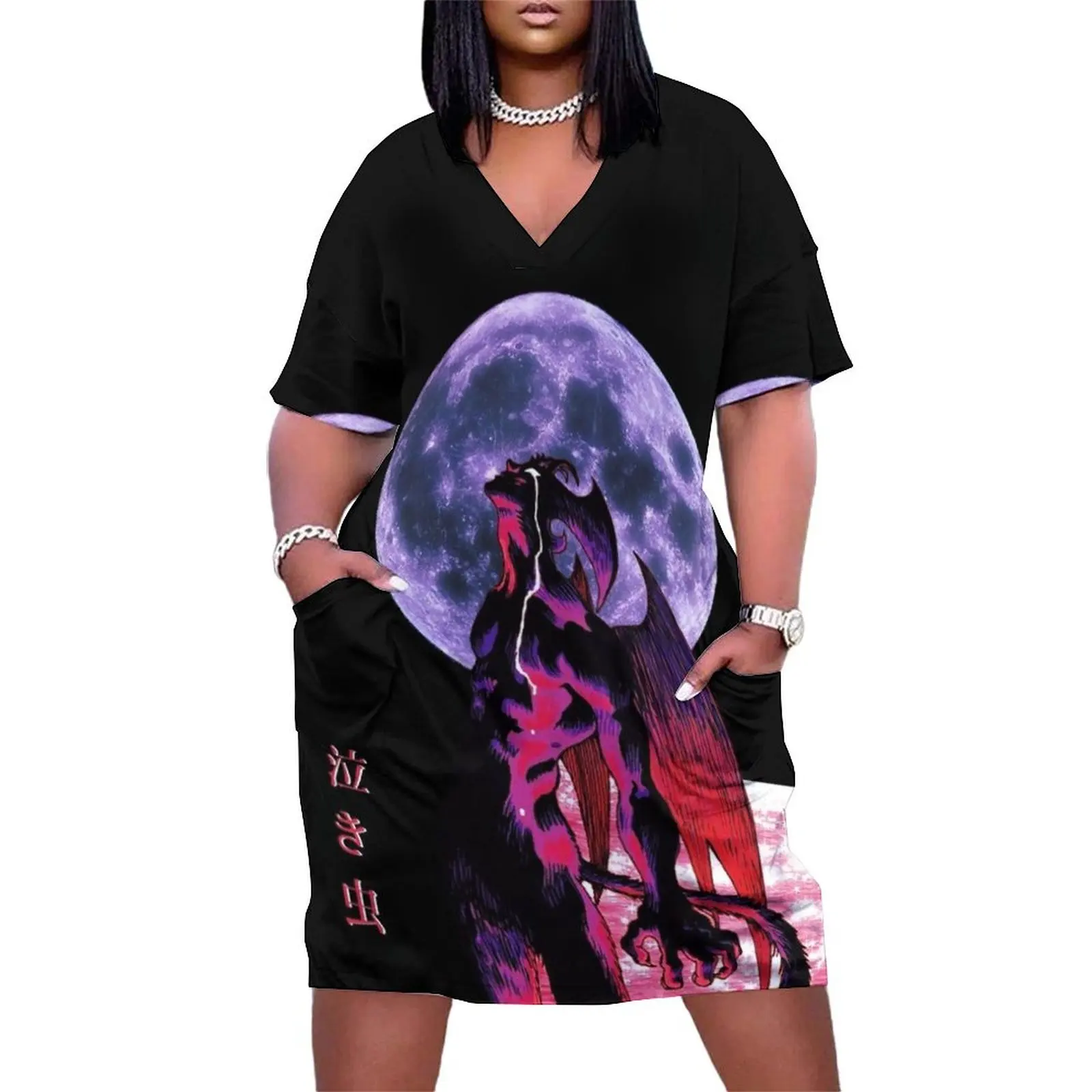 

Akira Devilman Crybaby Loose Pocket Dress Summer dresses for women clothes for woman beach outfits for women