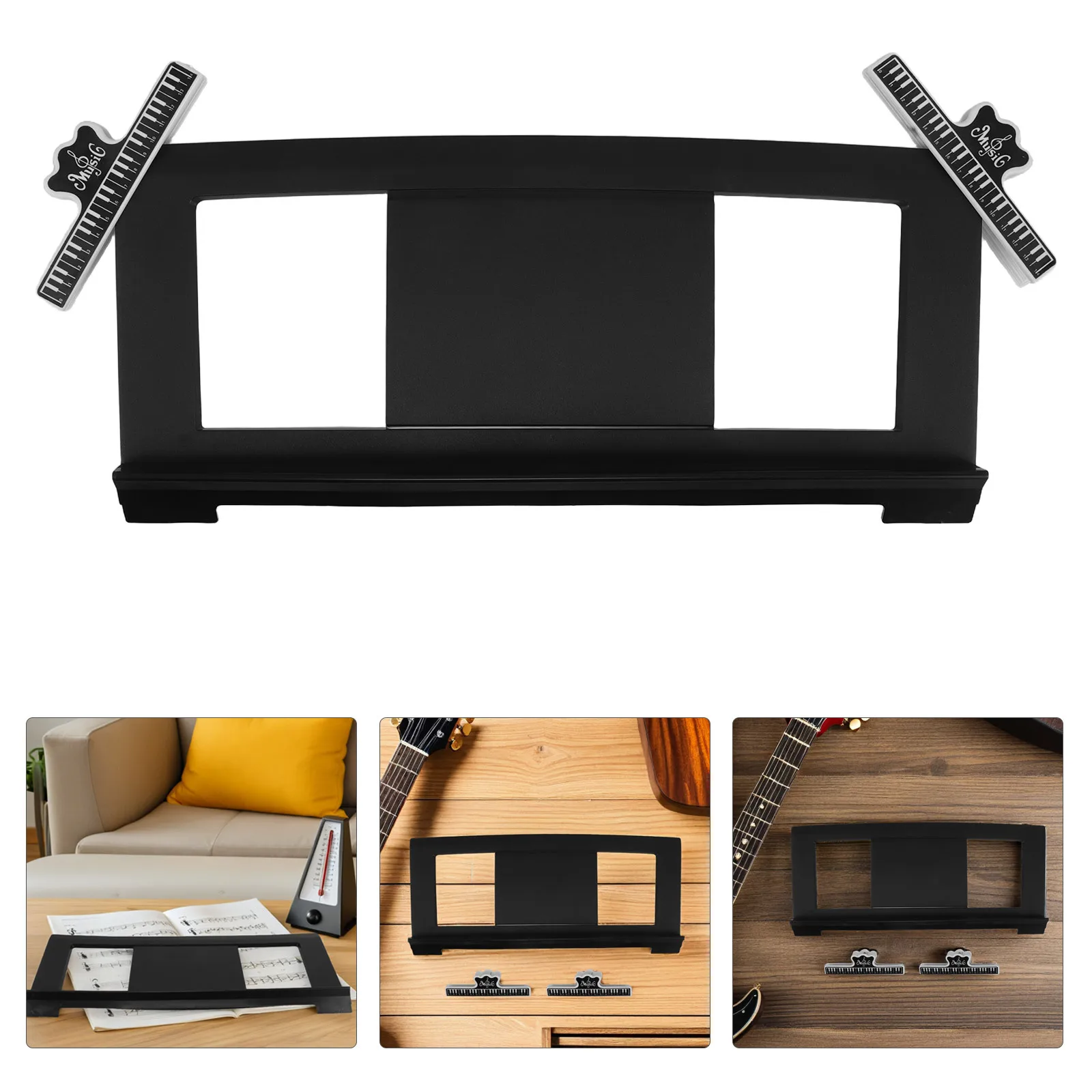 

1Set Keyboard Music Stand with Adjustable Angle Sturdy Plastic Construction for Electronic Piano Sheet Music Display At Home Or