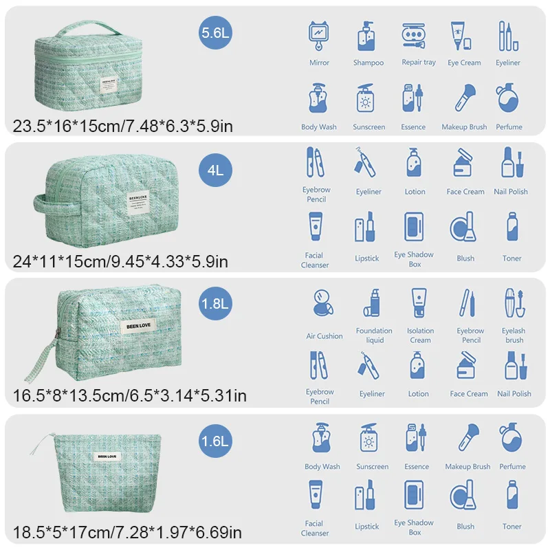 Cosmetische Tas Vintage Bloem Vrouwen Cosmetische Tas Draagbare Rits Make-up Reisorganisator Vrouwelijke Handtas Toilettas Quilttas
