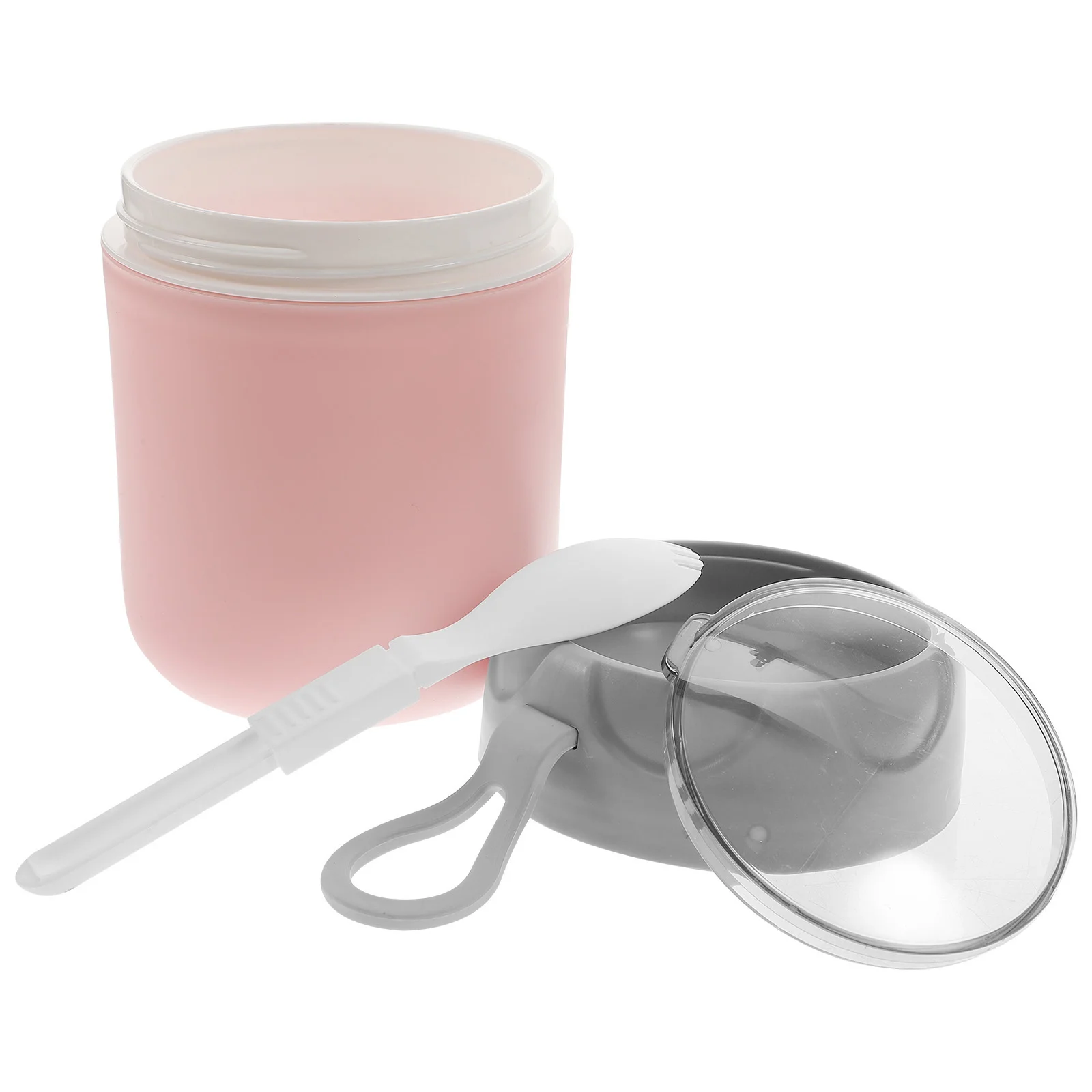 Breakfast Cup Portable Yogurt Oatmeal Container to Go Food Stylish Milk Carrying Practical Office