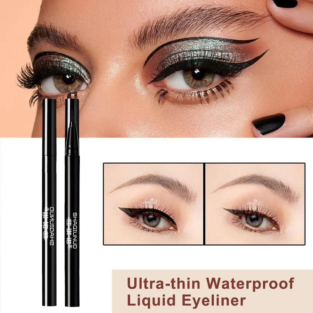 Eyeliner liquide noir imperméable à l'eau, longue durée, marron, non documenté, coréen, séchage des yeux, liquide, floraison rapide, crayon naturel, doublure C5L6, nouveau