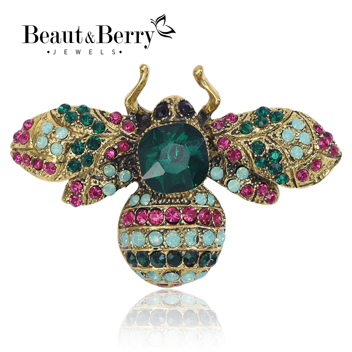 Beautiful Rhinestone Bee Brooches for Women Unisex Insect Pins Multi-color Available Casual Party Accessories Gifts