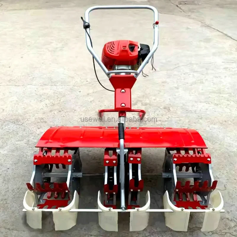 

Mini manual paddy rice weeding machine 43 cc gasoline brush cutter paddy field rice weeder machine in india