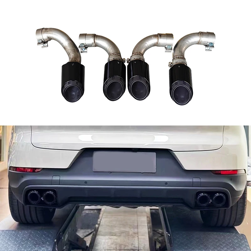 

For2018-2025 Car Modification Upgrade Exhaust Pipe Coupe Tailpipe Exhaust For Cayenne S