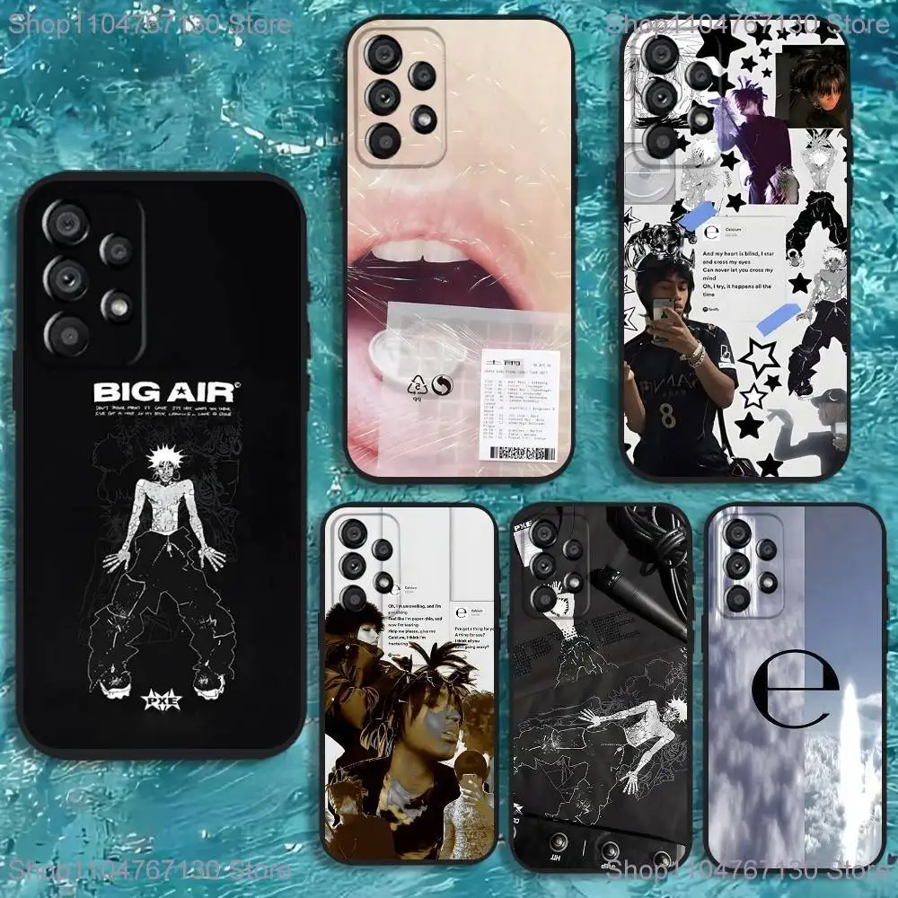 

Чехол для телефона Drain Gang Ecco2k для Samsung Galaxy A20,A21s,A22,A31,A32,A52,A53,A72,73,A80 Мягкий черный чехол