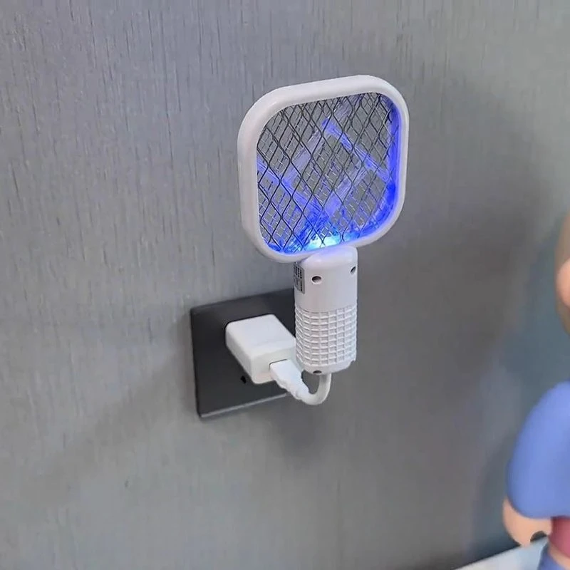 Mini Two-in-one Mosquito Repellent Swatter Portable USB Port Electric Mosquito Trap Lamp Household Small Automatic Mosquito Trap