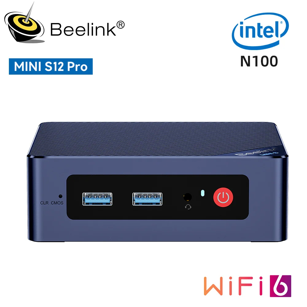 Beelink Mini PC N100 S12 Pro 16G500G Mini S Intel 11th Gen N5095 8GB 128GB SSD Desktop Gaming Computer N95 VS GK3V GK Mini J4125