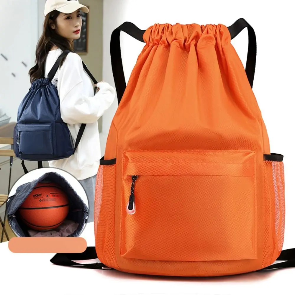 High Quality Nylon Drawstring Backpack 5 Colors Large Capacity School Student Backpack Waterproof Washable Travel Bag Unisex