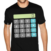 Calculator Halloween Costume Shirt Math Geek Scary Cool Gift Custom Tee Shirt Over Size Boy HipHop Print Shirts