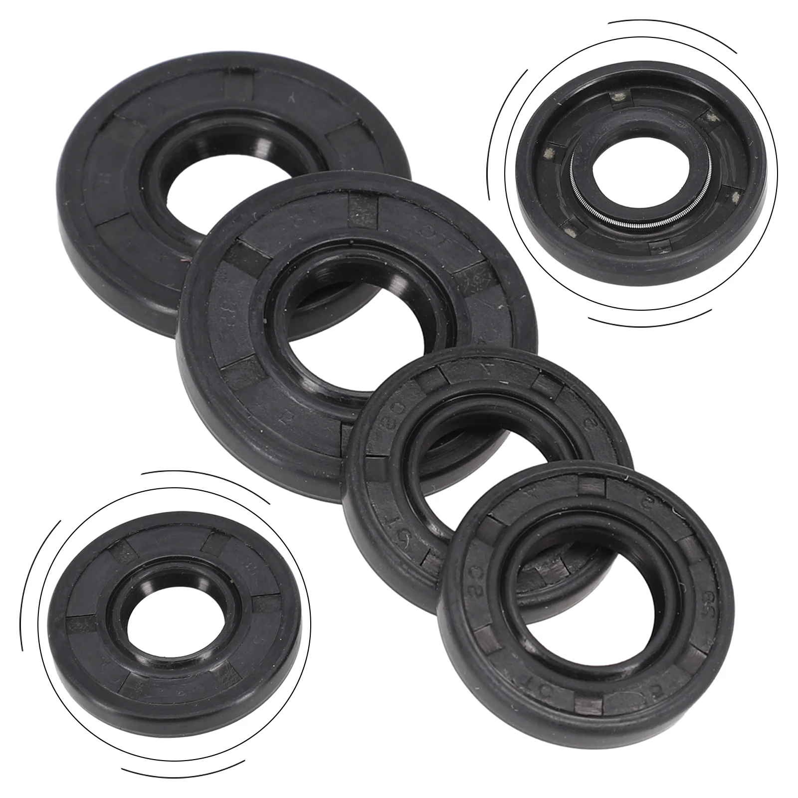 4pcs 28/35mm Chainsaw Oil Seal For 4500 5200 5800 45cc 52cc 58cc Chainsaw Replacement Parts Petrol Chainsaw Attachment