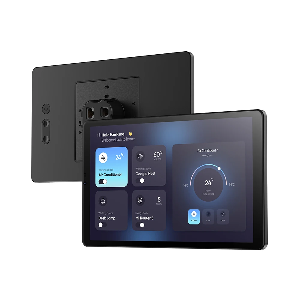 10-Inch wall-mounted Android tablet RJ45 RS485 Usb-c wall panel ODM octa-core dual-box speaker POE Android touch panel
