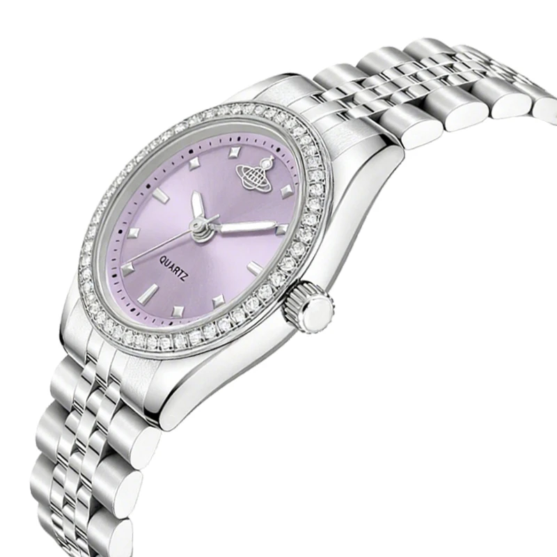 

Original Brands Women Watches Pink Steel Small Waterproof Casual Hand Clock Female Gifts Luxury Ladies Dress Wristwatch Blue