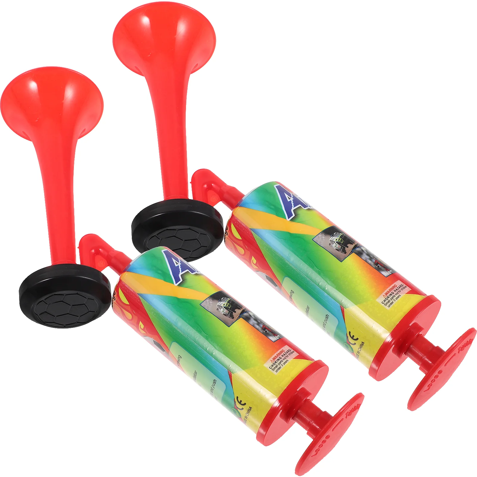 

1/2pcs Hand Held Air Horn Pump Trumpet Loud Noise Maker Safety Football Soccer Sports Events Cheering Props Random Color