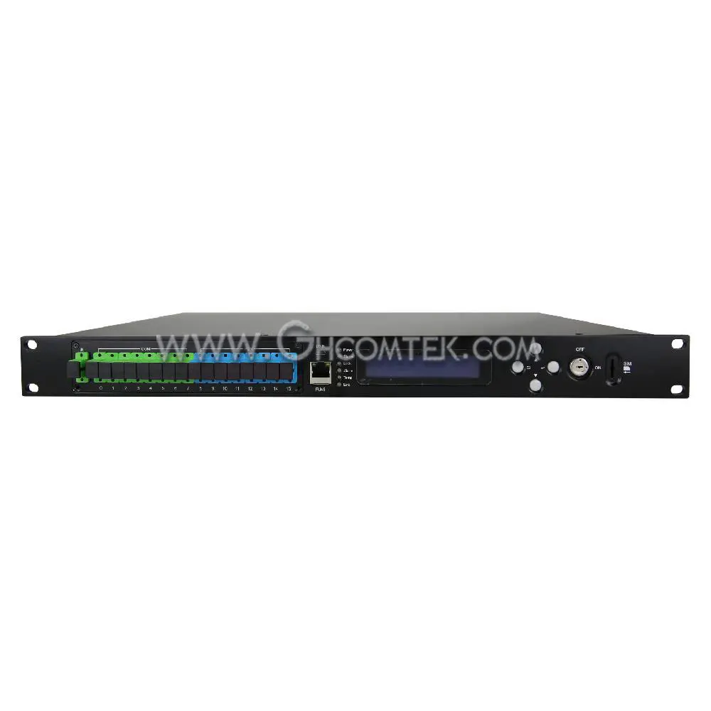 

8 port WDM Power Out FTTH CATV 1550nm EDFA Fiber Optical Amplifier Single Power Supply