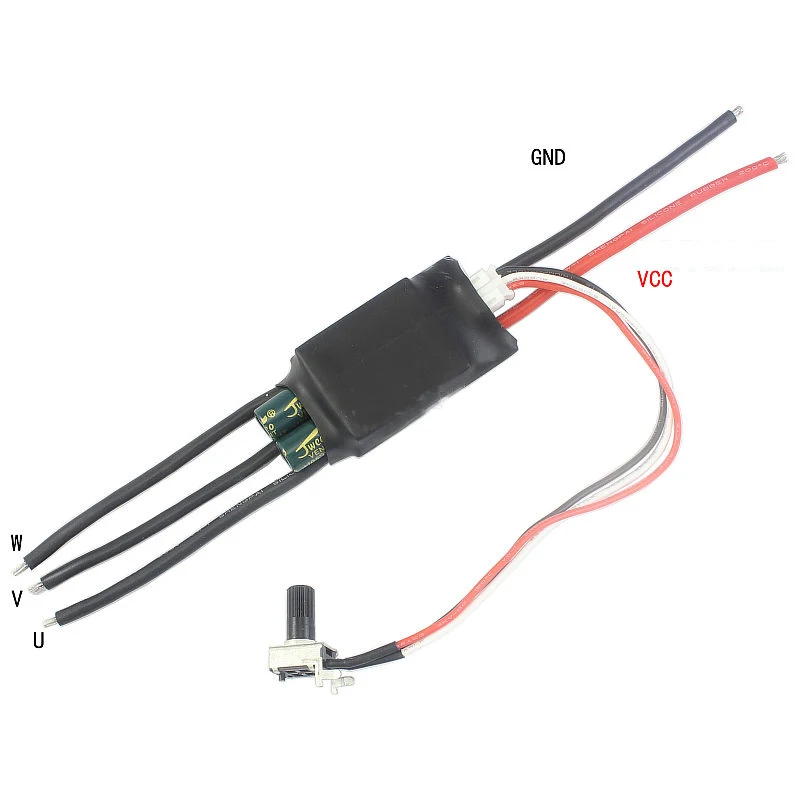 Imagem -03 - Brushless Motor Hall Control Phase ac dc Motor Brushless Drive 05v Plc Girar Controlador ar Água Bomba de Óleo Ventilador 12v 24v 12a