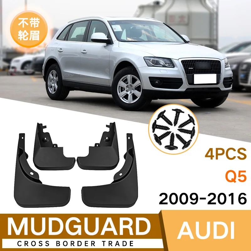 

For Audi Q5 2009-2016 Car Molded Mud Flaps Splash Guards Mudguards Front Rear Styling Front Rear Car Accessories